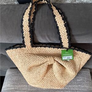 NWT Kate Spade New York x Target Raffia Bow Tote Bag